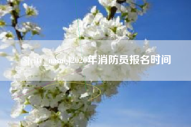 鹤壁2020年消防员报名时间