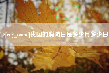 鹤壁我国的消防日是多少月多少日