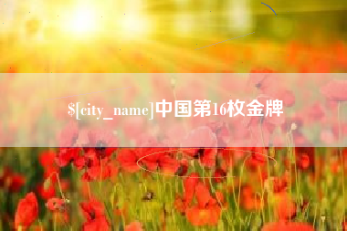 鹤壁中国第16枚金牌