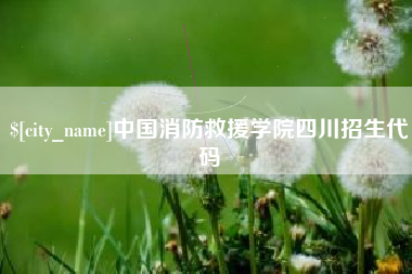 鹤壁中国消防救援学院四川招生代码