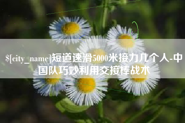 鹤壁短道速滑5000米接力几个人-中国队巧妙利用交接棒战术