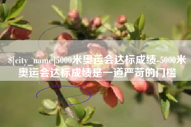 鹤壁5000米奥运会达标成绩-5000米奥运会达标成绩是一道严苛的门槛