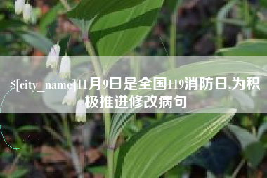 鹤壁11月9日是全国119消防日,为积极推进修改病句