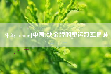 鹤壁中国9块金牌的奥运冠军是谁