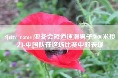 鹤壁亚冬会短道速滑男子5000米接力-中国队在这场比赛中的表现