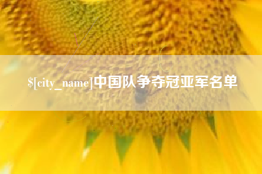 鹤壁中国队争夺冠亚军名单