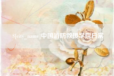 鹤壁中国消防救援学院日常