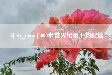 鹤壁5000米世界纪录平均配速