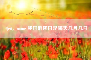 鹤壁我国消防日是哪天几月几日