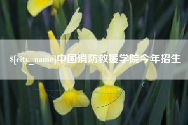 鹤壁中国消防救援学院今年招生