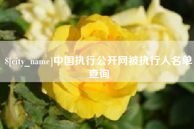 鹤壁中国执行公开网被执行人名单查询