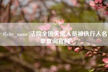 鹤壁法院全国失信人员被执行人名单查询官网