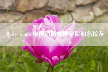 鹤壁中国消防救援学院知名校友