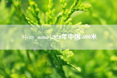 鹤壁2020年中国5000米