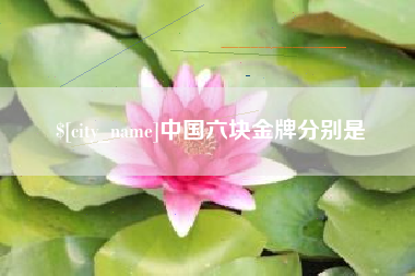 鹤壁中国六块金牌分别是