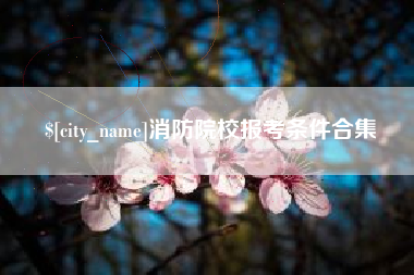 鹤壁消防院校报考条件合集
