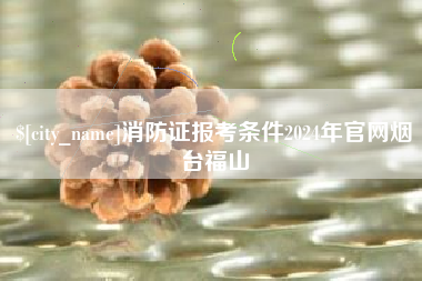 鹤壁消防证报考条件2024年官网烟台福山
